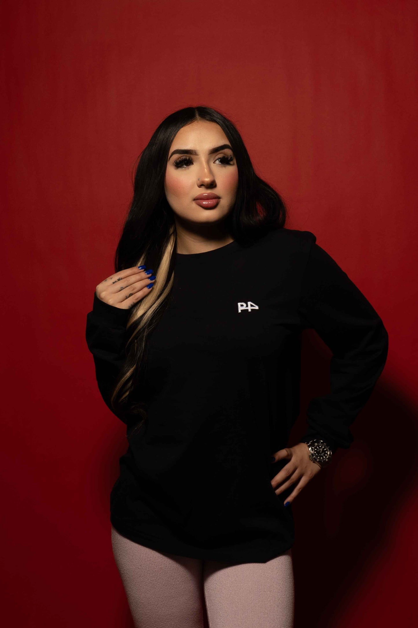 P4 Long Sleeve T-shirt (Black)