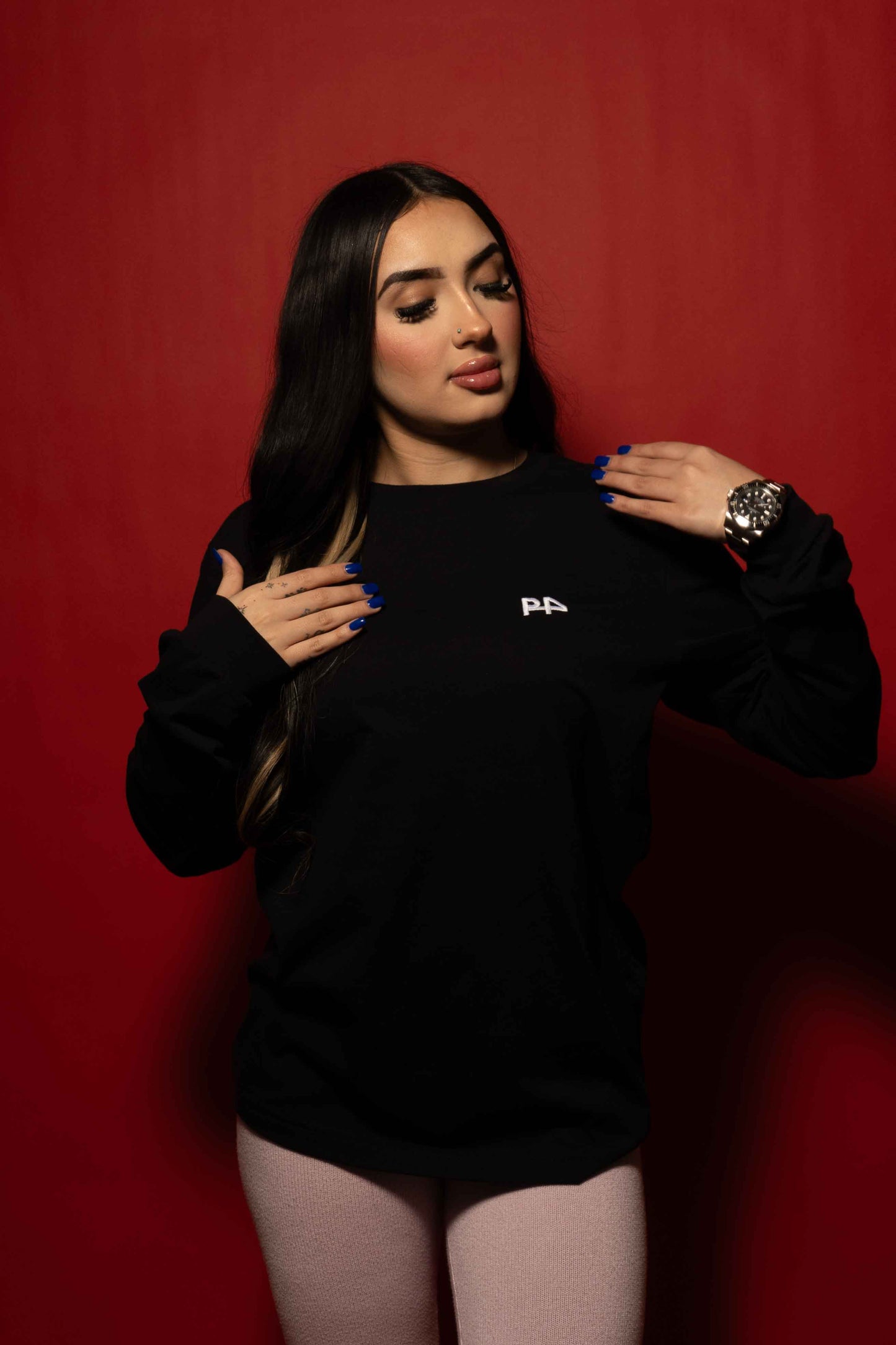 P4 Long Sleeve T-shirt (Black)