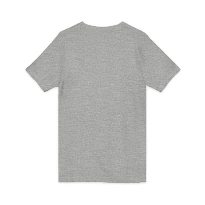 Phantom Logo V-Neck Tee — Minimalist Retro Band-Style Shirt