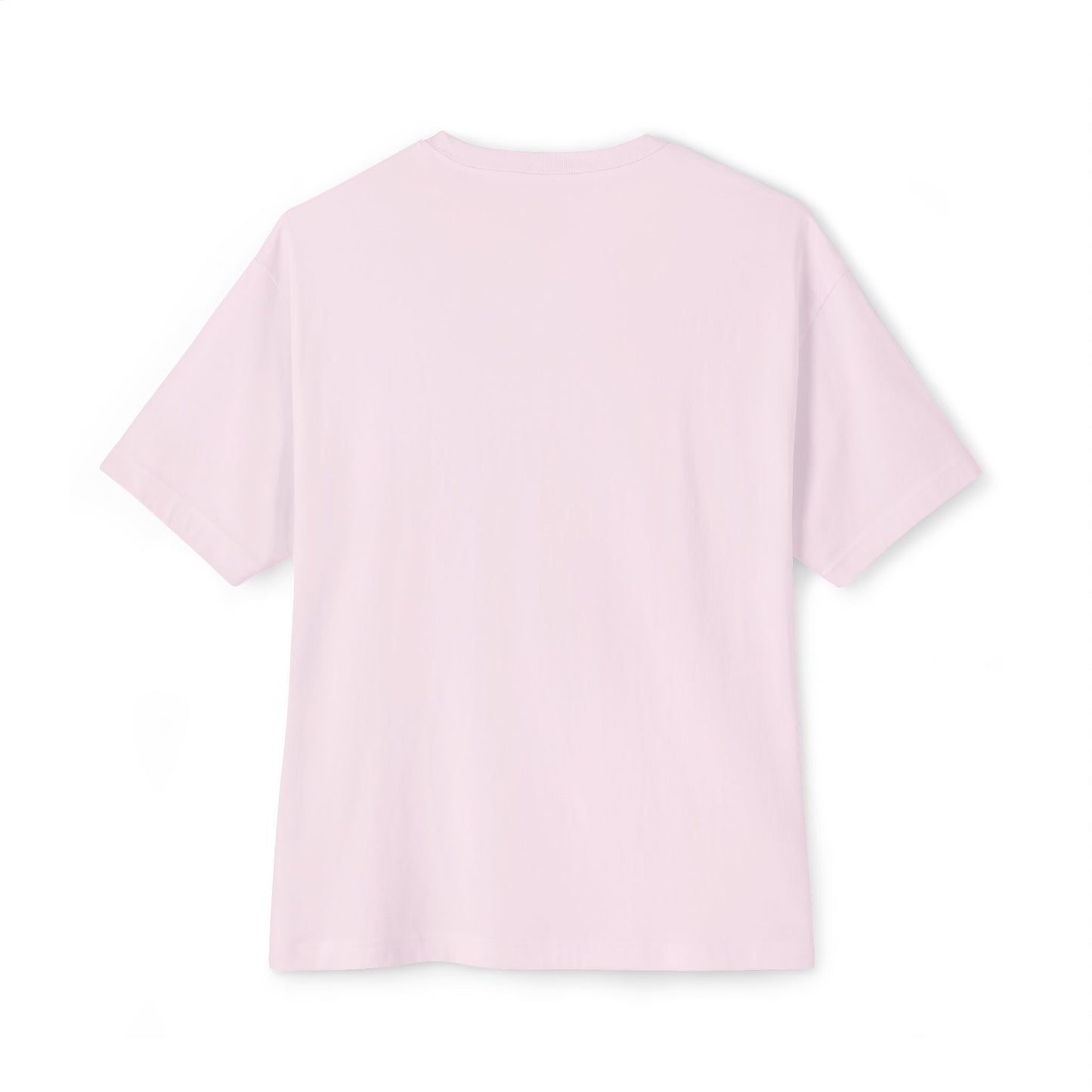Boxy Tee — Minimal P4 Logo Pastel Pink Oversized T‑Shirt