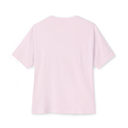 Boxy Tee — Minimal P4 Logo Pastel Pink Oversized T‑Shirt