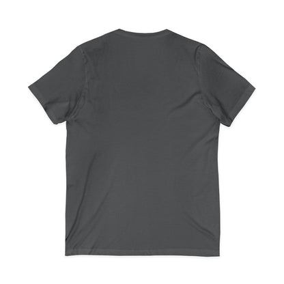 Phantom Logo V-Neck Tee — Minimalist Retro Band-Style Shirt