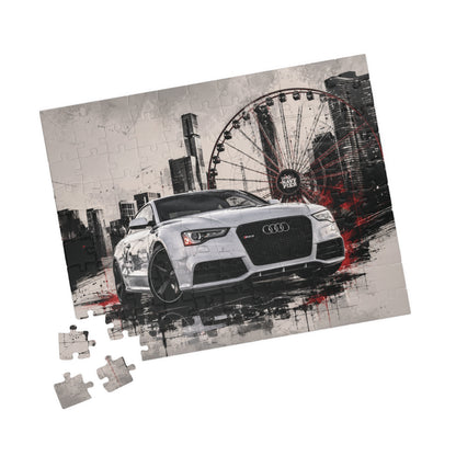 Audi Sports Car Puzzle – Urban Ferris Wheel Cityscape Jigsaw (110/252/520/1014 pcs)