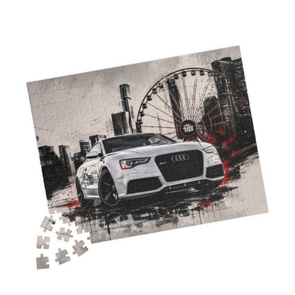 Audi Sports Car Puzzle – Urban Ferris Wheel Cityscape Jigsaw (110/252/520/1014 pcs)