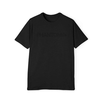 Phantom Logo T‑Shirt — Minimalist Black Text Graphic Tee