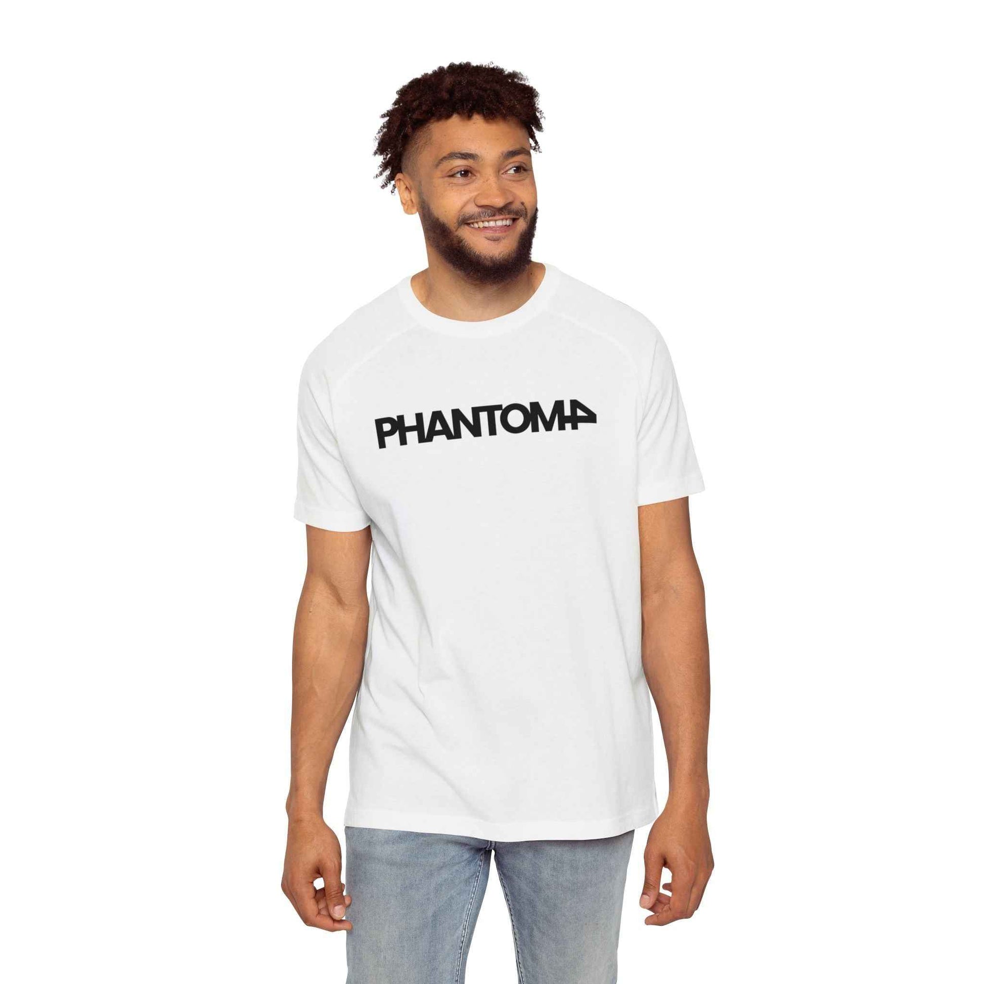 Phantom Logo T‑Shirt — Minimalist Black Text Graphic Tee