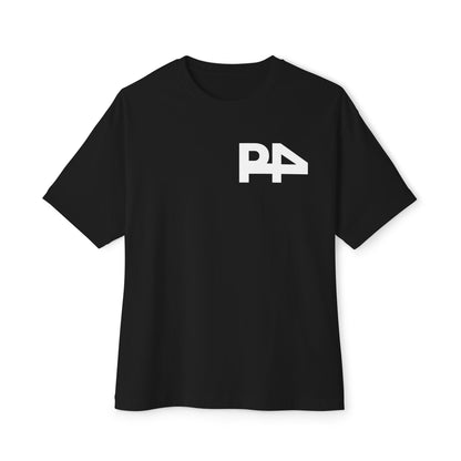 Boxy Tee — Minimal P4 Logo Pastel Pink Oversized T‑Shirt