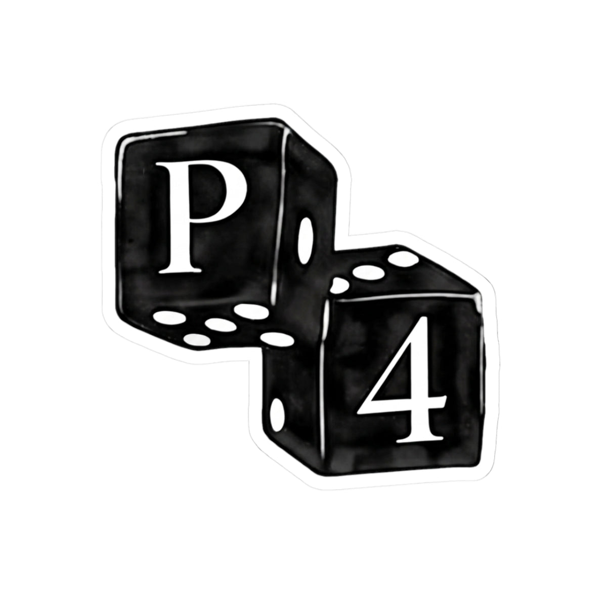 Copy of PA Logo Kiss-Cut Sticker — Bold Black Laptop Decal