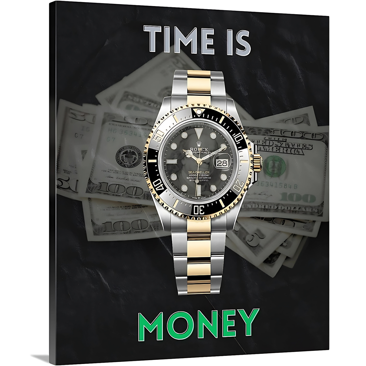 "Time Is Money" Canvas (1.5")[🎟️ 4x Entries]