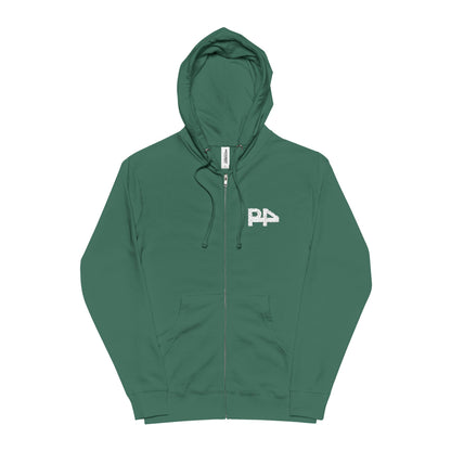 P4 embroidered Zip Hoodie