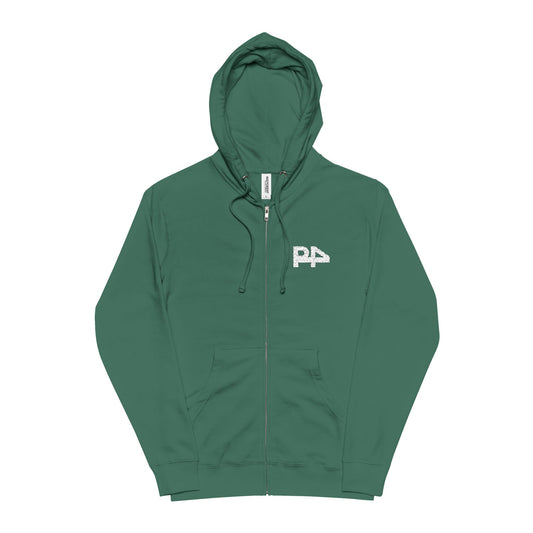 P4 embroidered Zip Hoodie
