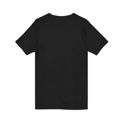 Phantom Logo V-Neck Tee — Minimalist Retro Band-Style Shirt