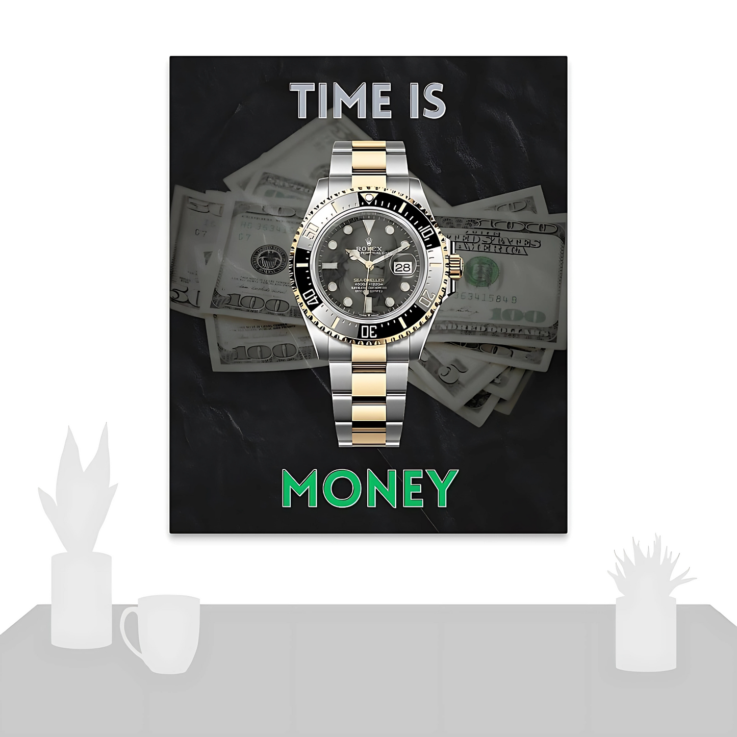 "Time Is Money" Canvas (1.5")[🎟️ 4x Entries]
