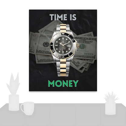 "Time Is Money" Canvas (1.5")[🎟️ 4x Entries]