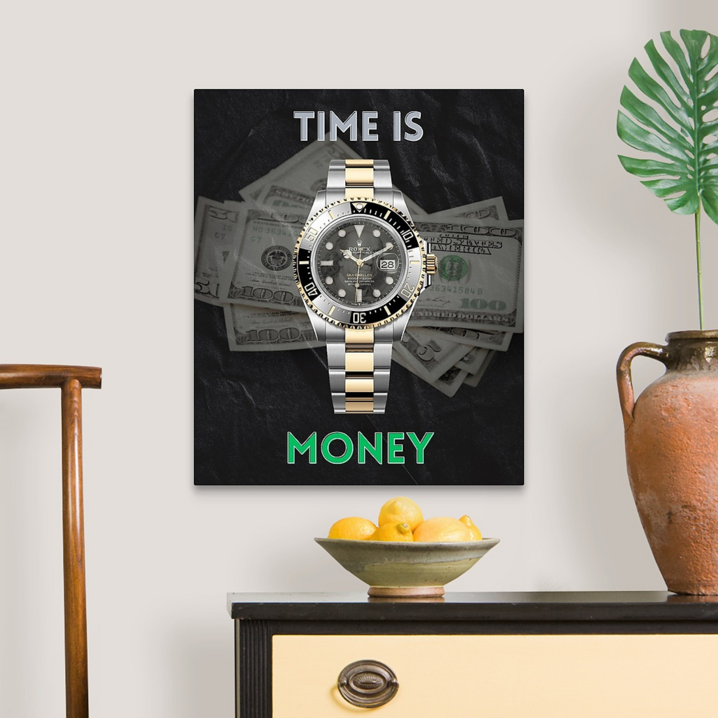"Time Is Money" Canvas (1.5")[🎟️ 4x Entries]