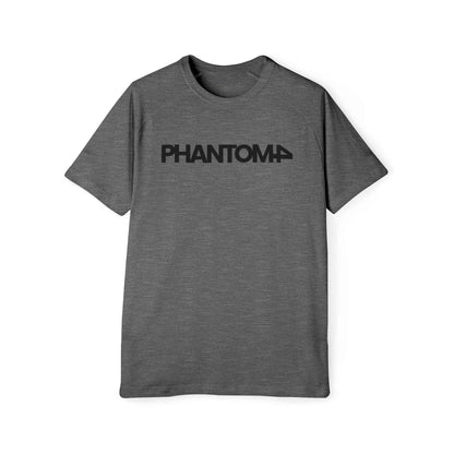 Phantom Logo T‑Shirt — Minimalist Black Text Graphic Tee