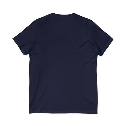 Phantom Logo V-Neck Tee — Minimalist Retro Band-Style Shirt