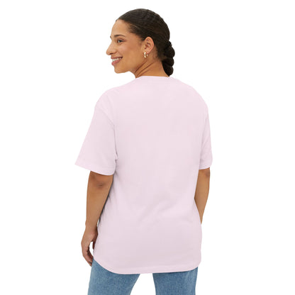 Boxy Tee — Minimal P4 Logo Pastel Pink Oversized T‑Shirt