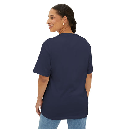 Boxy Tee — Minimal P4 Logo Pastel Pink Oversized T‑Shirt