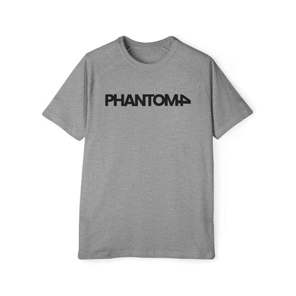 Phantom Logo T‑Shirt — Minimalist Black Text Graphic Tee